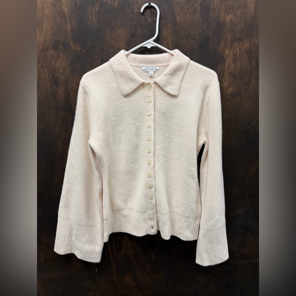 J CREW  SIZE M Milano-stitch cinched-waist cardigan - Picture 4 of 7